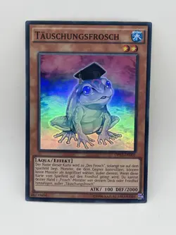 Yugioh X1 Dupe Frog GERMAN Super Rare OP03-EN005 OP03-DE005 OTS 3 - Image 2