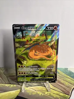 Pokemon TCG Charizard v SWSH260 Holo Rare Card Sword & Shield Promo - Image 1