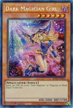 Yugioh! LP Dark Magician Girl - MP24-EN053 - Prismatic Secret Rare - Alternate A - Image 1