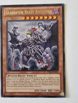 1x (LP) - Gladiator Beast Augustus - PRIO-EN030 - Rare - 1st Edition YuGiOh - Image 5