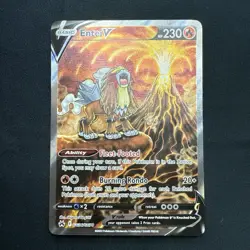 Entei V GG36 Crown Zenith Galarian Gallery Ultra Rare Pokemon Card - Image 1