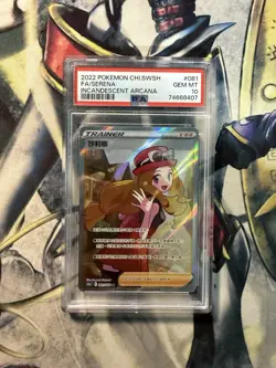 PSA 10 Pokemon Card Serena SR 081/068 Chinese s11a Incandescent Arcana Trainer - Image 1