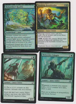 INSECT SOLDIER GREEN DECK-40 CARDS MTG MAGIC N-MINT EDGE OF ETERNITIES FOILS T27 - Image 1