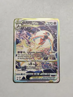 Deoxys VSTAR GG46/GG70 Crown Zenith: Galarian Gallery Gold Metal Fan Art Card - Image 1