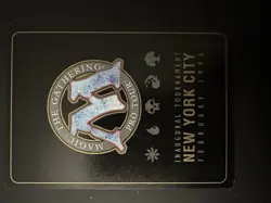 MTG 96 NY World Champ Card With Framebreak Acrylic Black Lotus By Sierra Rush - Image 2