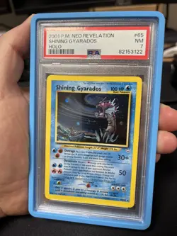 Shining Gyarados - PSA 7 - Holo Card Neo Revelation 65/64 - 2001 Pokemon TCG - Image 1