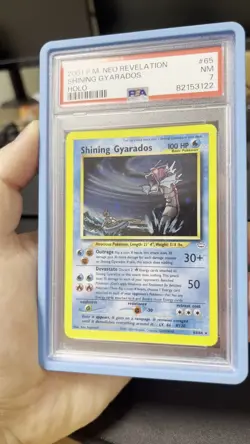 Shining Gyarados - PSA 7 - Holo Card Neo Revelation 65/64 - 2001 Pokemon TCG - Image 2