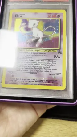 MEW HOLO BLACK STAR PROMO #9 - 2000 - PSA 9 - Pokemon League Card - Image 2