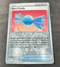 Pokemon Paldean Fates Rare Candy Reverse Holo Common Trainer Card 089/091 NM - Image 1