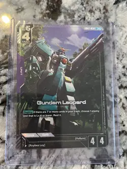 Gundam Leopard U+ Gundam Card Game Dual Impact GD02-060 Alternate Art - Image 1