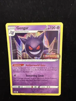 Gengar Lost Origin Stamped Pokemon Sword & Shield Holo Card 2022 SWSH241 - Image 1