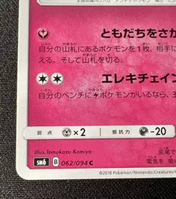 Dedenne 062/094 LP (Excellent) - Forbidden Light - 2018 Japanese Pokemon Card - Image 4