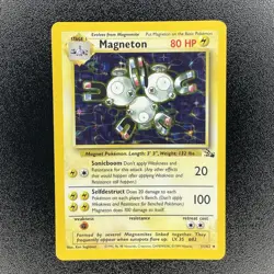 🔥 Magneton 11/62 🔥 Original Holo Rare Fossil Set Pokemon Card WOTC 1999 - Image 2