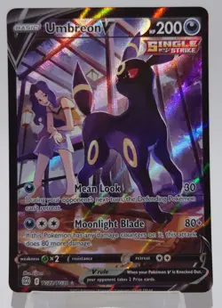 Umbreon v TG22/TG30 Swsh09 Trainer Gallery Ultra Rare Holo Card Brilliant Stars - Image 1