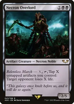 1x Necron Overlord NM Eng MTG - Warhammer 40,000 - Image 1