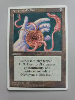 MTG Nevinyrral's Disk 4th Edition Regular Rare MP See Picture - Image 1