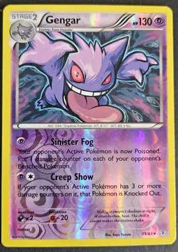 Gengar 35/83 Reverse Holo Pokemon Card TCG Generations Pokemon TCG Damaged - Image 1