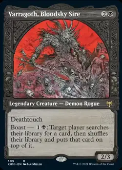 MTG Varragoth, Bloodsky Sire Kaldheim [Showcase] #309 Mint/NM [Bulk Discounts] - Image 1