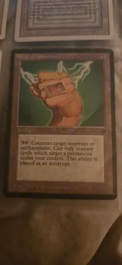 Ring of Immortals Legends MTG LP Excellent Magic The Gathering 1994 - Image 1