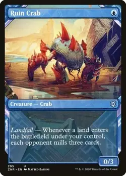 Ruin Crab (Showcase) NM Zendikar Rising [ZNR] MTG Uncommon #295 pack fresh - Image 1
