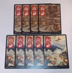 MTG Kamigawa Neon Dynasty Full-art Mountain Basic Land Lot - Image 1
