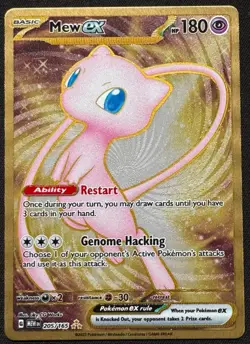 Mew ex 205/165 Gold Secret Rare (Metal Card) Pokemon Scarlet & Violet 151 NM - Image 1
