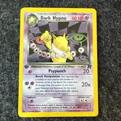 Dark Hypno 9/82 1ST EDITION HOLO Team Rocket Pokemon TCG WOTC Vintage - Image 1