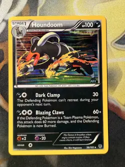 *VINTAGE* Pokemon TCG Houndoom 56/101 Holo Rare Black & White Plasma Blast - Image 1