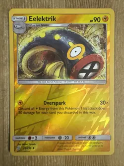 Eelektrik - 65/236 - Uncommon - Reverse Holo NM, English Pokemon Unified Minds - Image 1