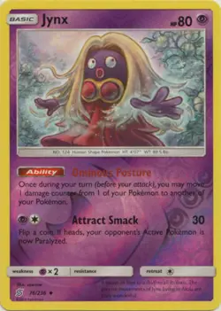 Jynx 76/236 S&M Unified Minds REVERSE HOLO PERFECT MINT! Pokemon - Image 1