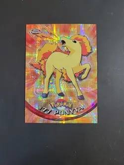 Pokemon Topps Chrome Series 1 Ponyta #77 Tekno NM - Image 1