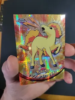 Pokemon Topps Chrome Series 1 Ponyta #77 Tekno NM - Image 3