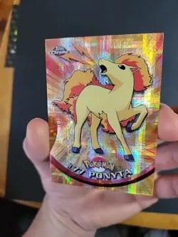 Pokemon Topps Chrome Series 1 Ponyta #77 Tekno NM - Image 4