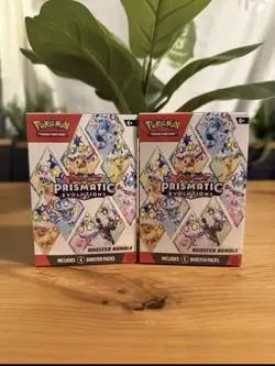 Lot of 2 Prismatic Evolutions Booster Bundle Pokemon Scarlet & Violet Sealed - Image 1