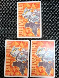 Lot Of 3 Deino Line Pokemon Japanese white Kyurem 2 Poker Playing Card 2012 NM - Image 2