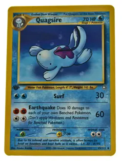Quagsire 45/111 1st Edition Uncommon Neo Genesis NM With eBay Shipping - Image 1