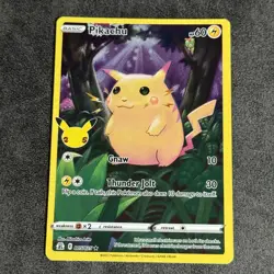 Pokemon TCG Card Pikachu 005/025 Celebrations 25th Anniversary Holo 3 - Image 1