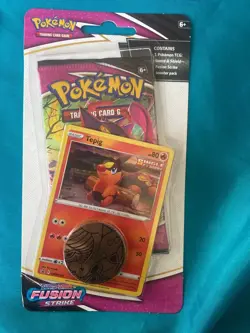 NEW Fusion Strike Tepig Blister BOLD SWIRL Pokemon TCG Sword and Shield Cards - Image 2