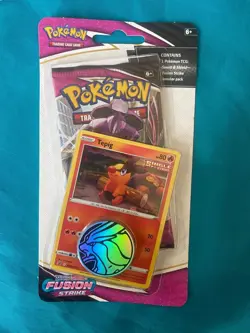 NEW Fusion Strike Tepig Blister BOLD SWIRL Pokemon TCG Sword and Shield Cards - Image 4