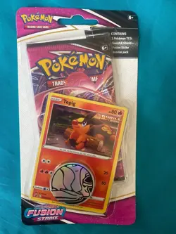 NEW Fusion Strike Tepig Blister BOLD SWIRL Pokemon TCG Sword and Shield Cards - Image 5
