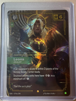 Riftbound Leona Zealot Champion English card 079a/298 Alternate Art - Image 1