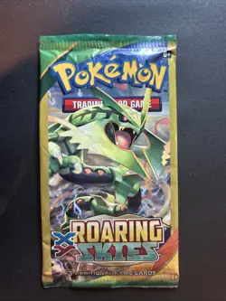 2016 Pokemon XY Roaring Skies 3 Card Mini Booster Pack Mega Rayquaza Art Sealed - Image 1