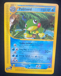 Politoed 25/144 SKYRIDGE Non-holo Vintage Pokemon Card WOTC wizards (LP) - Image 1