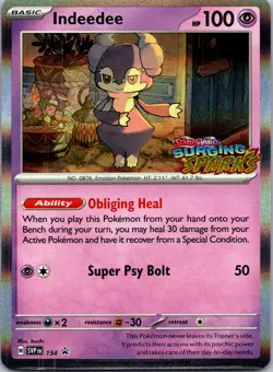 Indeedee Holo Promo SV: Scarlet & Violet Promo Cards 154 NM - Image 1
