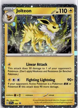 Jolteon - (Cosmos Holo) Rare SV: Scarlet & Violet Promo Cards 169 Pokemon TCG - Image 1