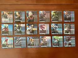 GUNDAM Trading Card Game LOT of 82 PlaySets / Random Cards from Set 1 & 2 (500+) - Image 1