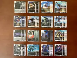 GUNDAM Trading Card Game LOT of 82 PlaySets / Random Cards from Set 1 & 2 (500+) - Image 2