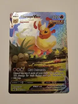 Pokemon TCG Flareon VMAX SWSH Black Star Promo Holo Card SWSH180 - Image 1