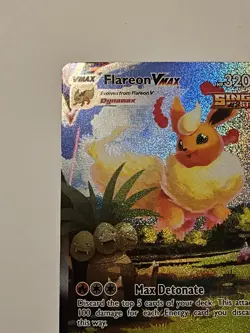 Pokemon TCG Flareon VMAX SWSH Black Star Promo Holo Card SWSH180 - Image 4