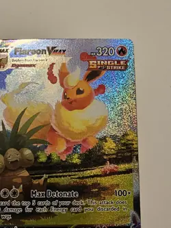 Pokemon TCG Flareon VMAX SWSH Black Star Promo Holo Card SWSH180 - Image 5